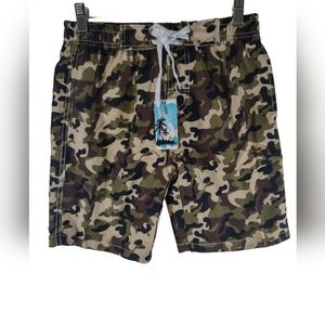 Tailor pal love green camo kids Swimming trunks size XL